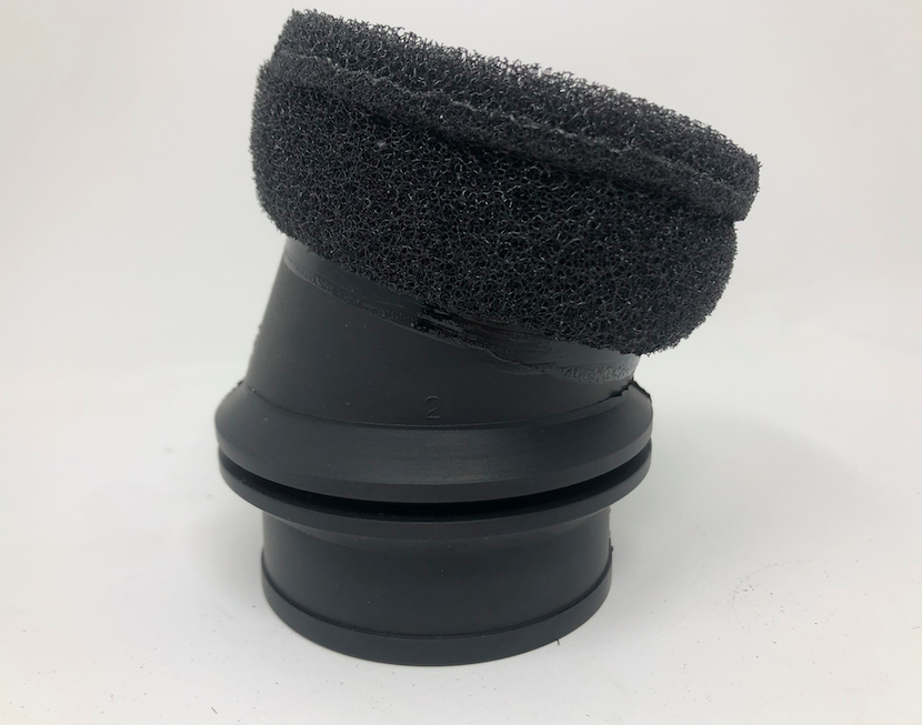 Rubber Air Box Collar for Atom 80 and Moster 185 With Sponge Filter