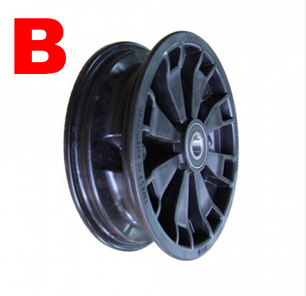 Wheel With Bearings Rim 8''