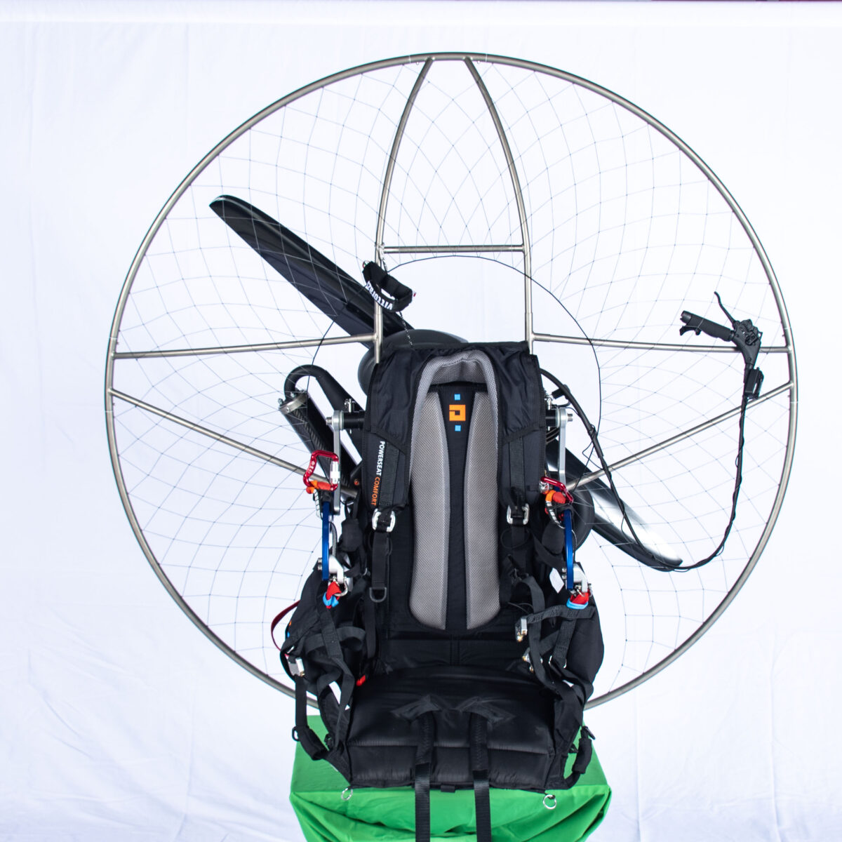 Limitless paramotor frame with harness