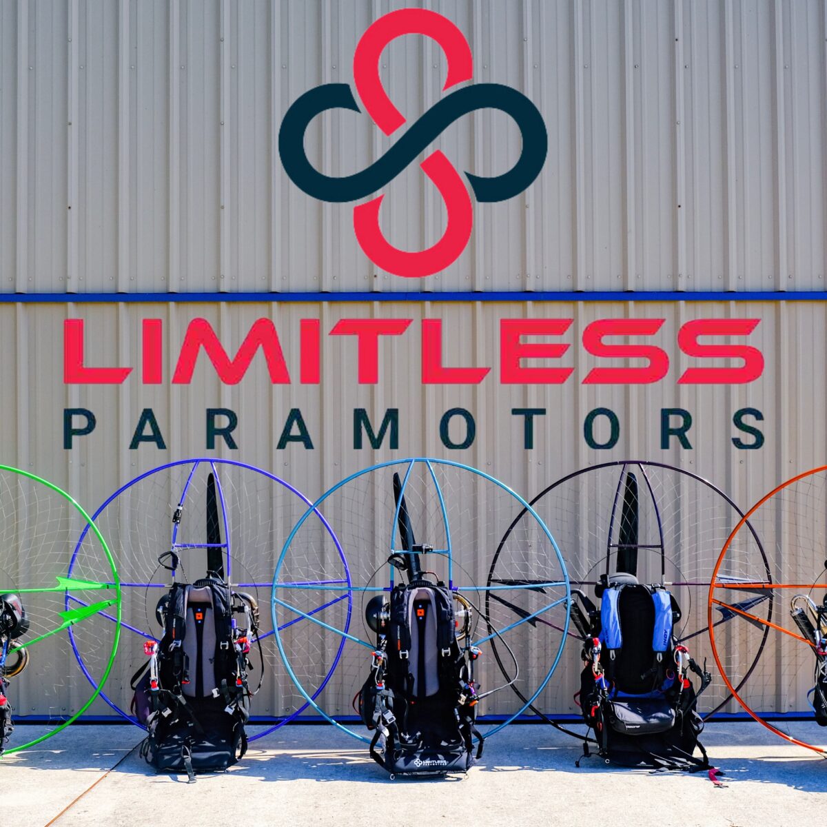 Limitless Paramotor Frame with Harness