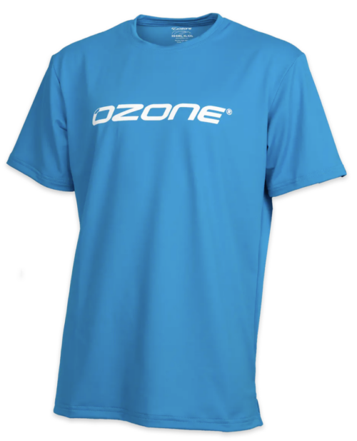 tech short sleeve blue front